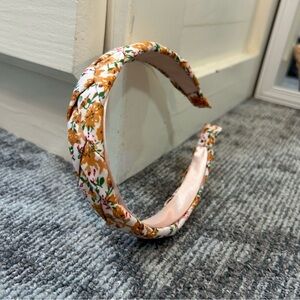 T.J. Maxx floral braided head band pink satin inside lining perfect for spring✨